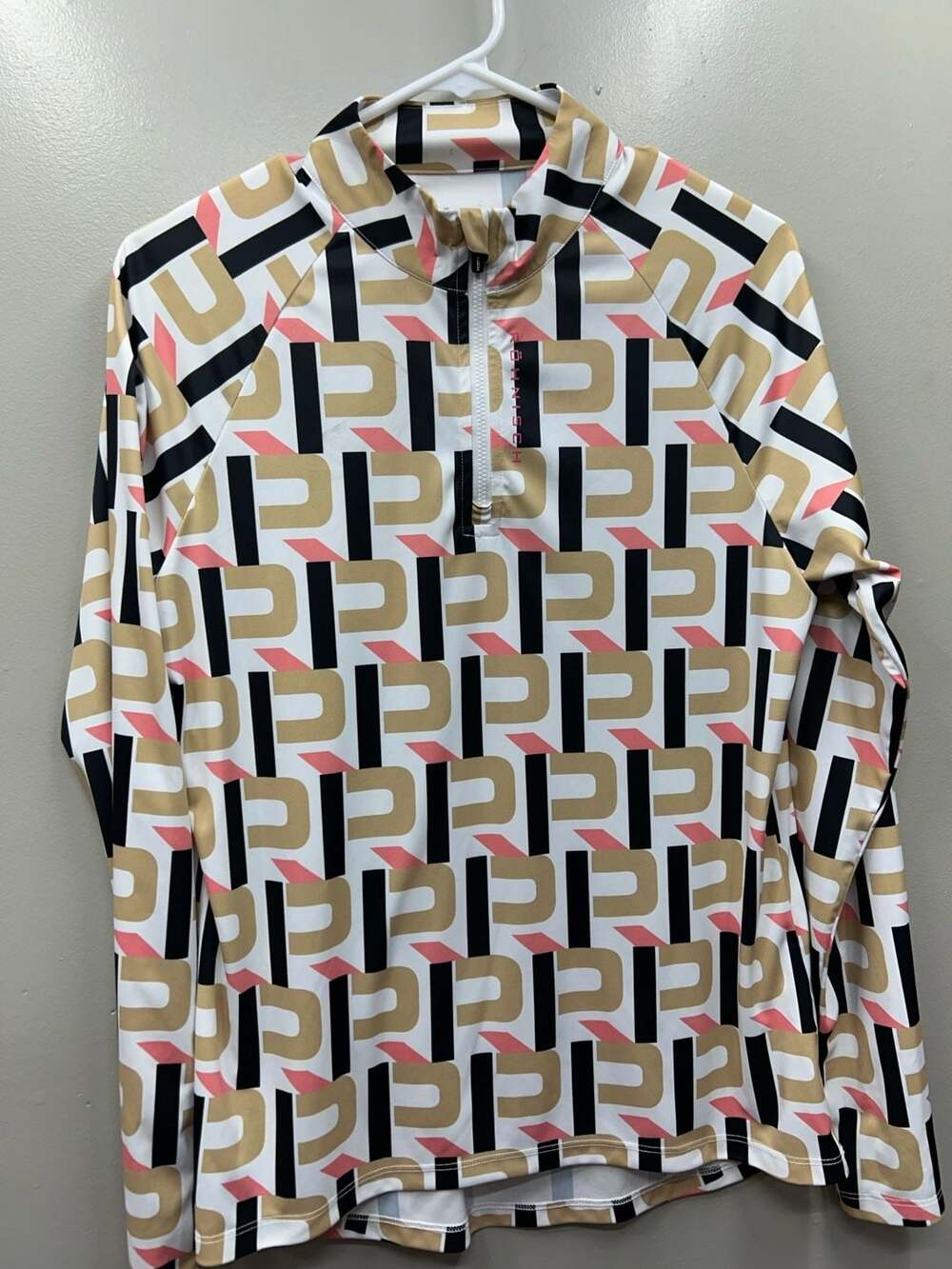 Röhnisch Addy Printed Long Sleeve 1/4 Zip Golf Top